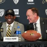 Deion Sanders reacts to news of his boss stepping down at Colorado
